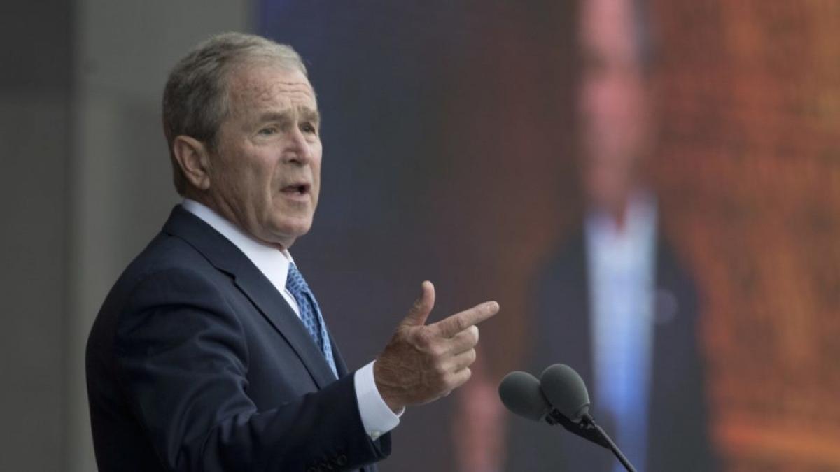 George W. Bush breaks silence on Trump